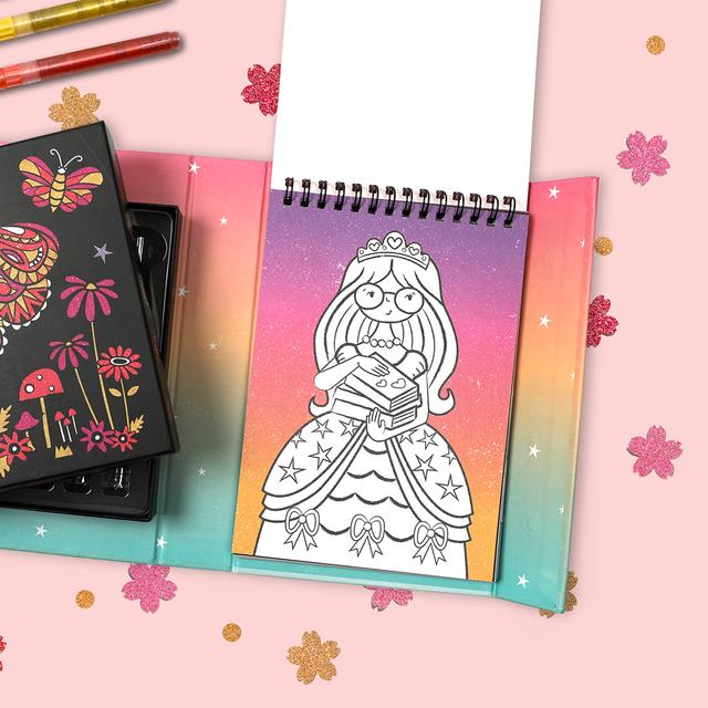 Tiger Tribe Colouring Set | Glitter Night Garden