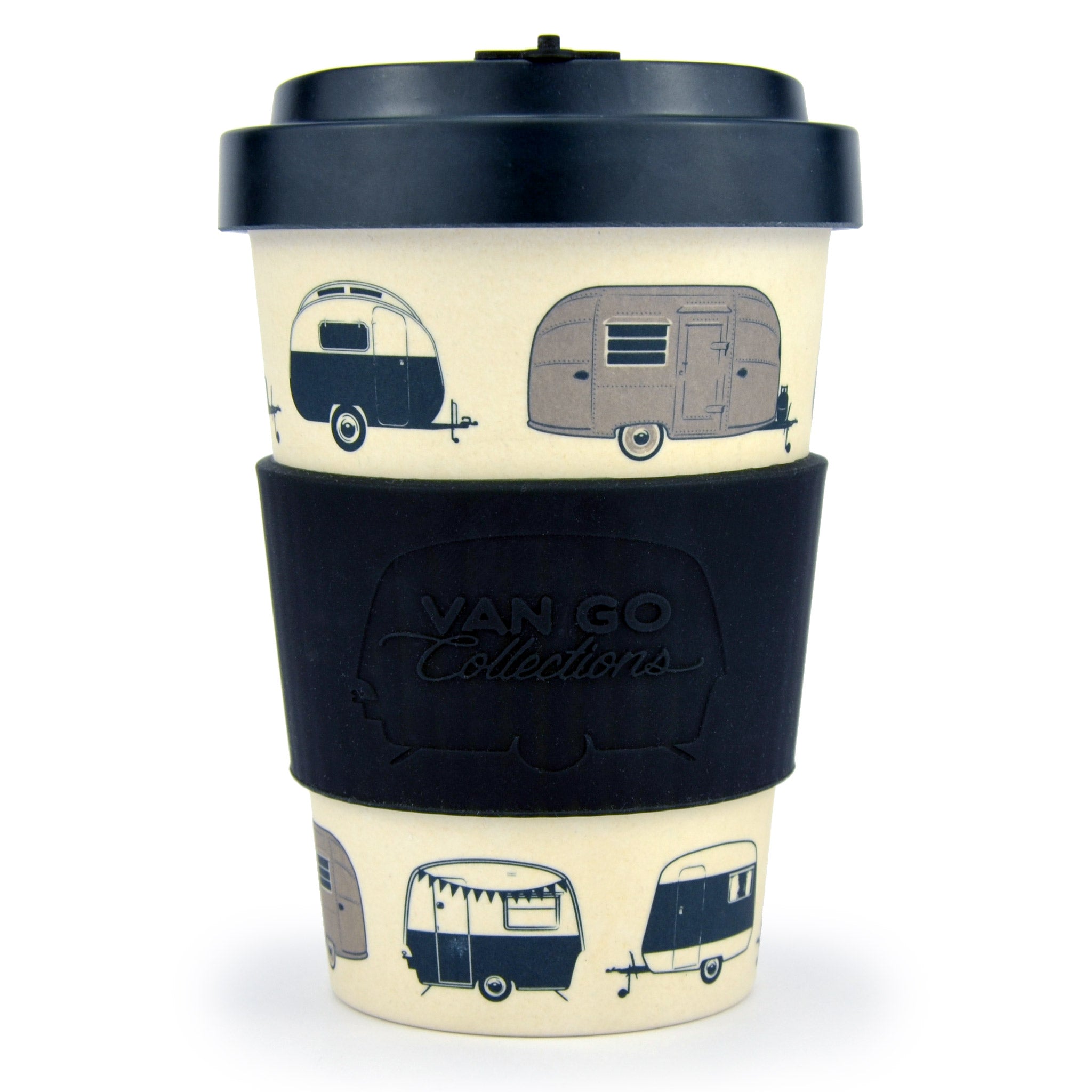 Van Go Bamboo Travel Mug | 400ml | Starry Nights Silver Bullet