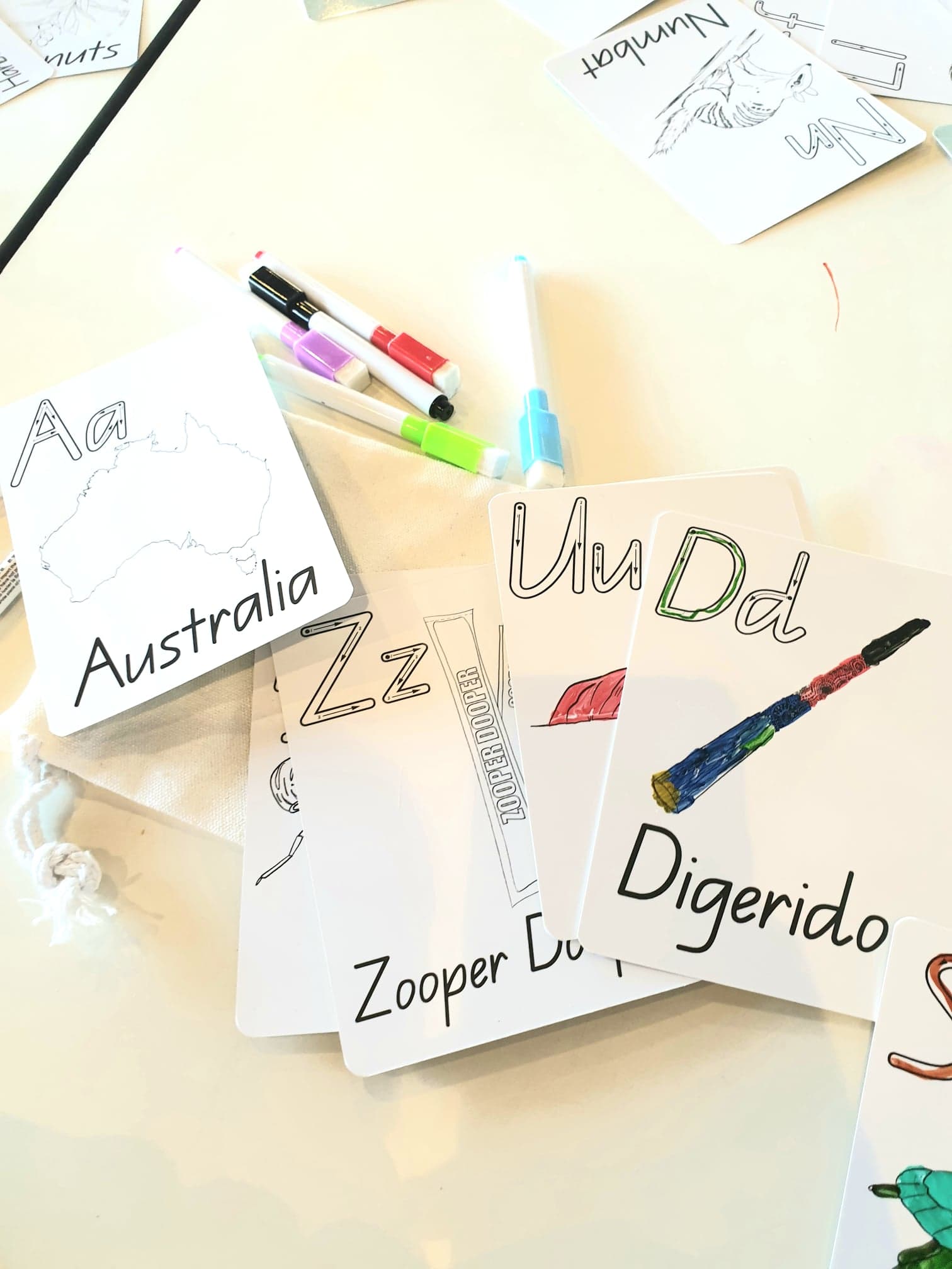 Australiana Alphabet Cards for Kids