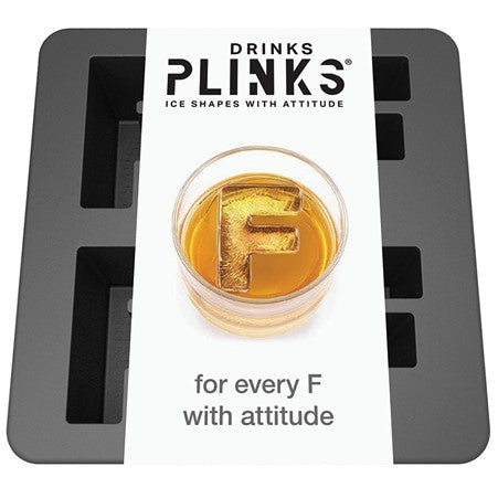 DrinksPlinks Ice Shapes | Letter F