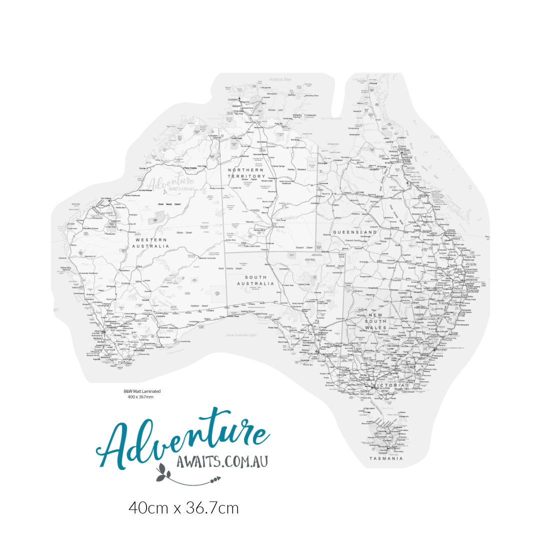 Map of Australia Sticker - UV Outdoors OR Fabric