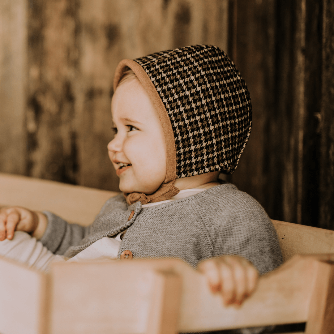 Bedhead Hats Reversible Baby Bonnet | Darcy/Camel