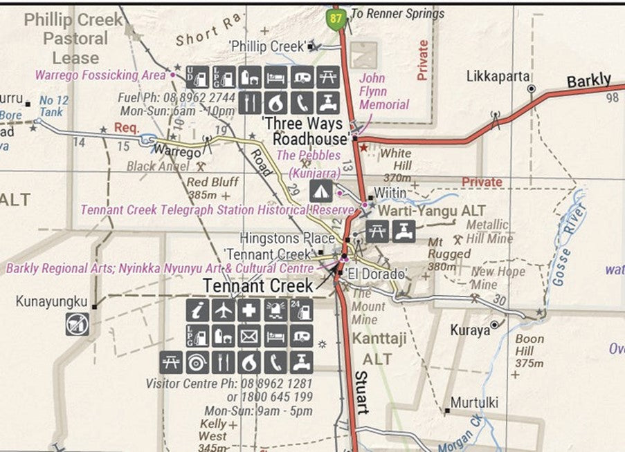 Hema Maps Great Desert Tracks EASTERN Sheet