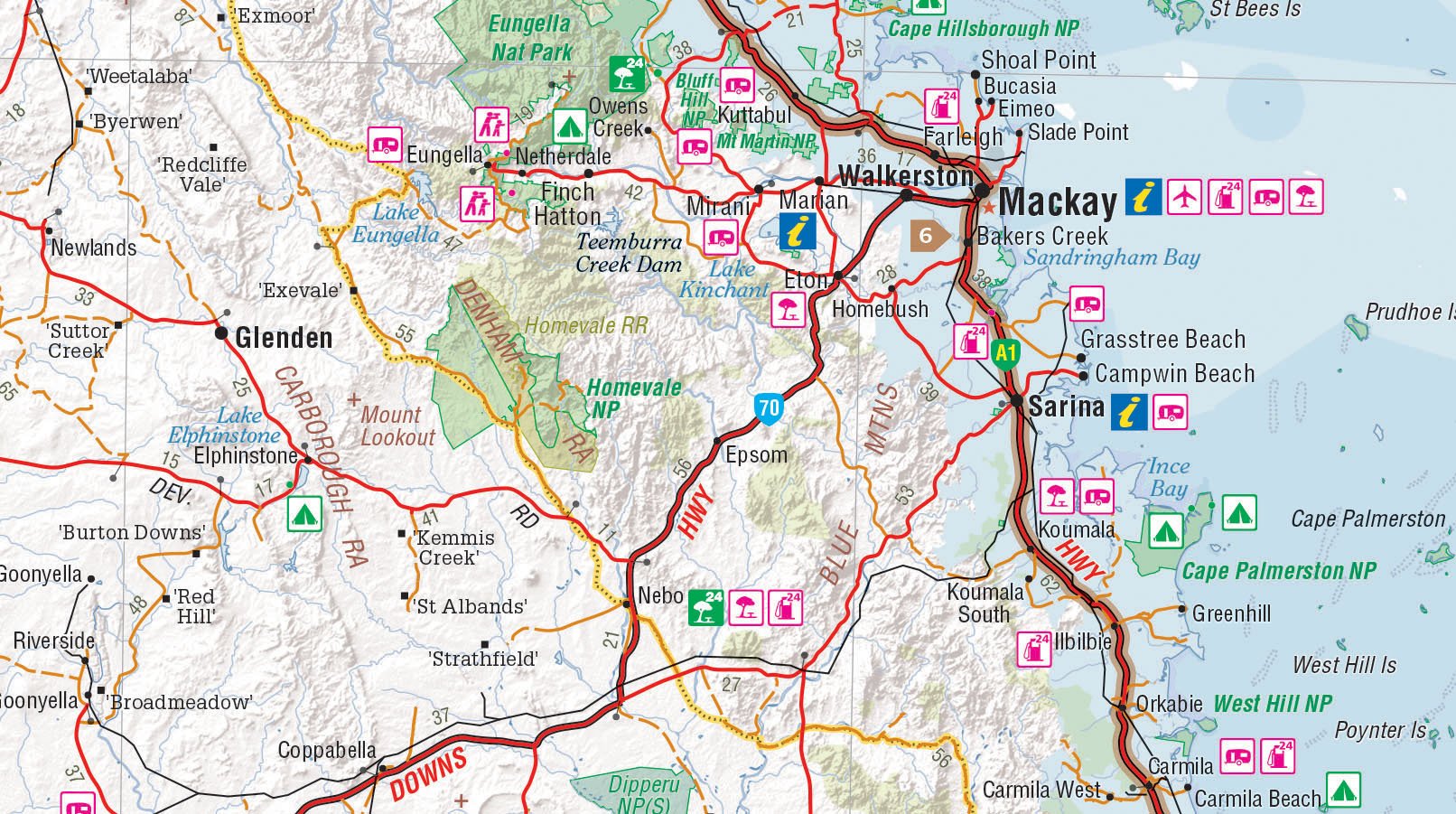 Hema Maps | Brisbane To Cairns