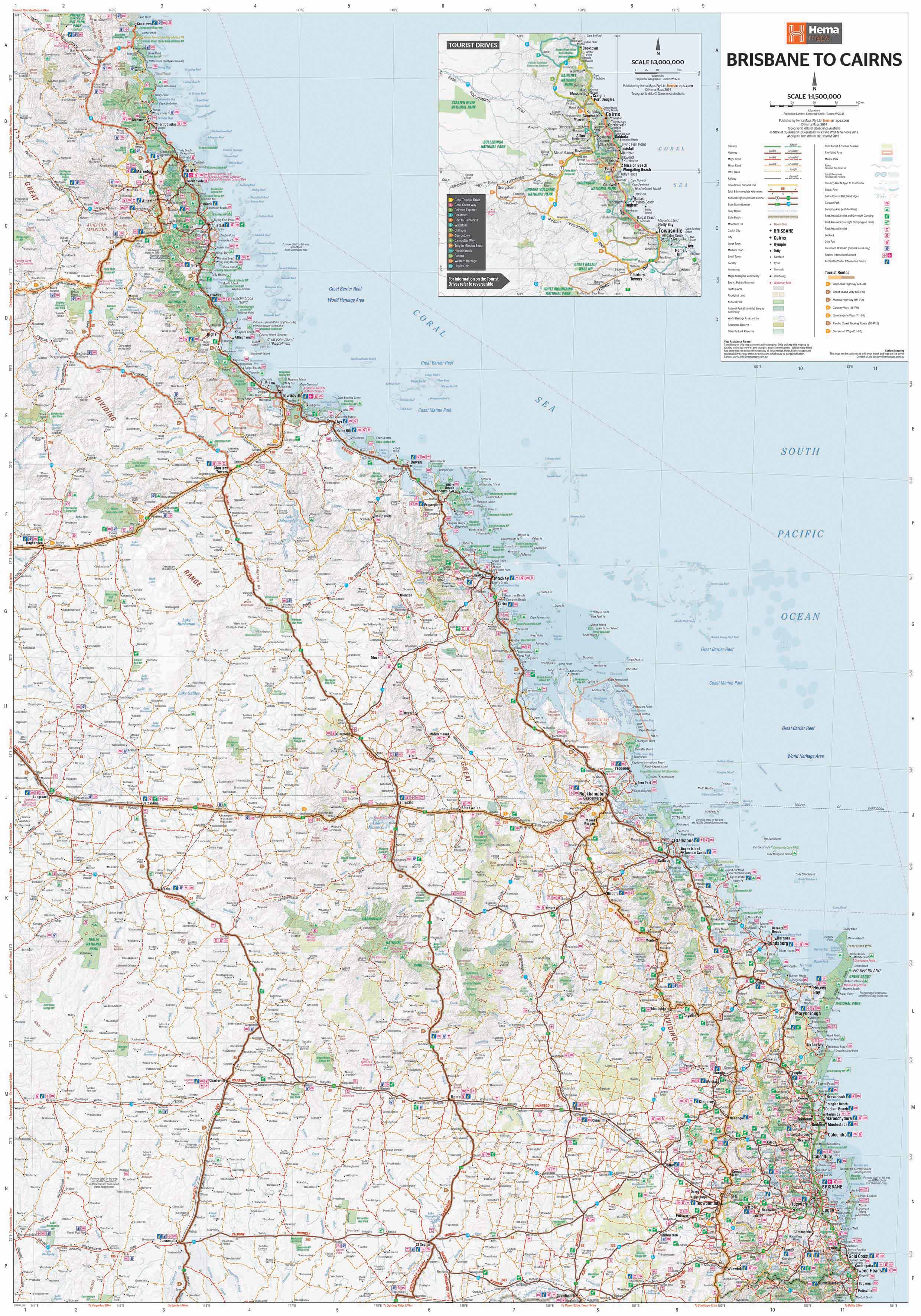 Hema Maps Brisbane To Cairns