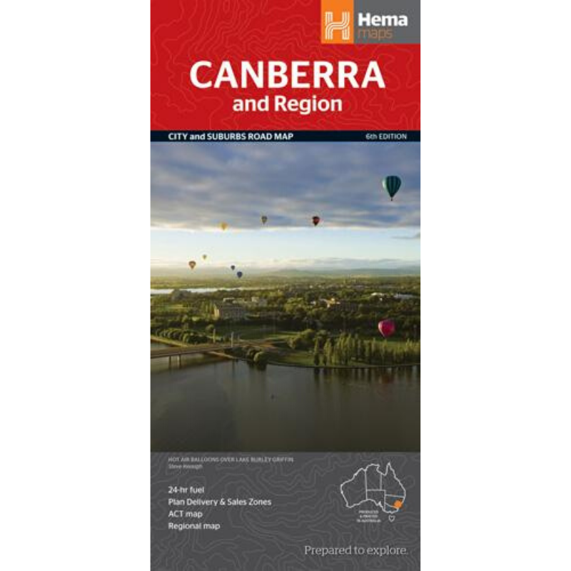 Hema Maps | Canberra And Region Regional Map