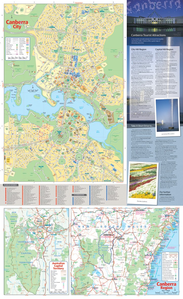 Hema Maps | Canberra And Region Regional Map