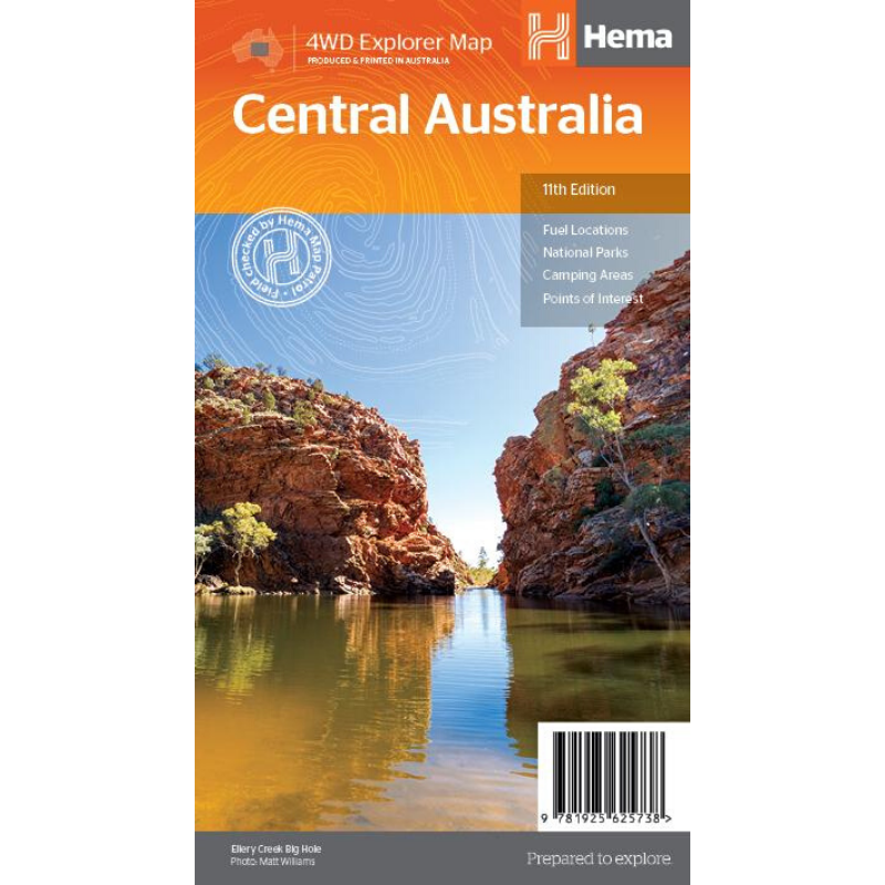 Hema Maps Central Australia | Iconic Map