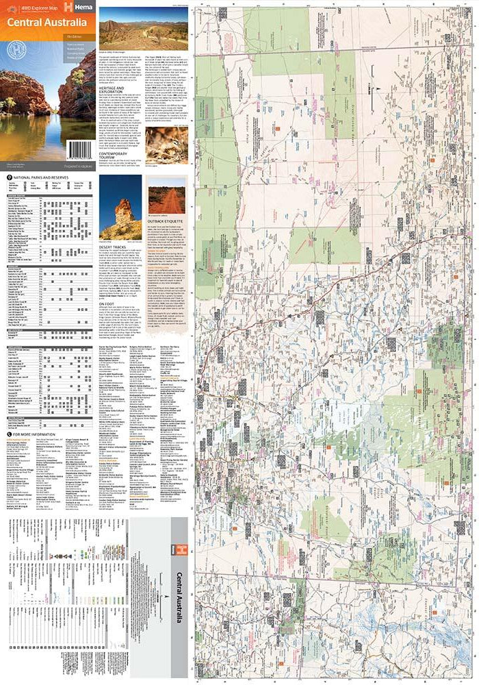 Hema Maps | Central Australia Iconic Map