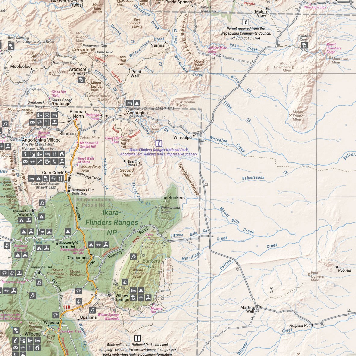 Hema Maps Flinders Ranges