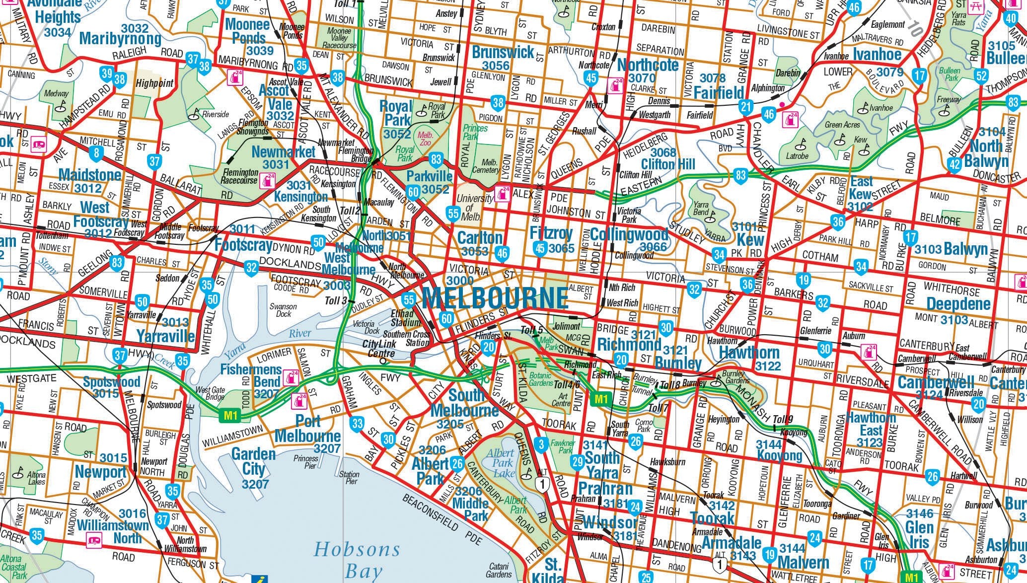 Hema Maps | Melbourne And Region City Map