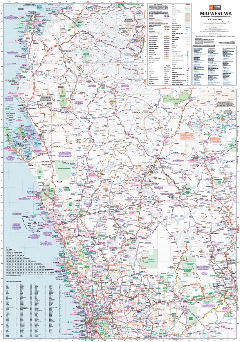 Hema Maps | Mid West Western Australia Explorer Map