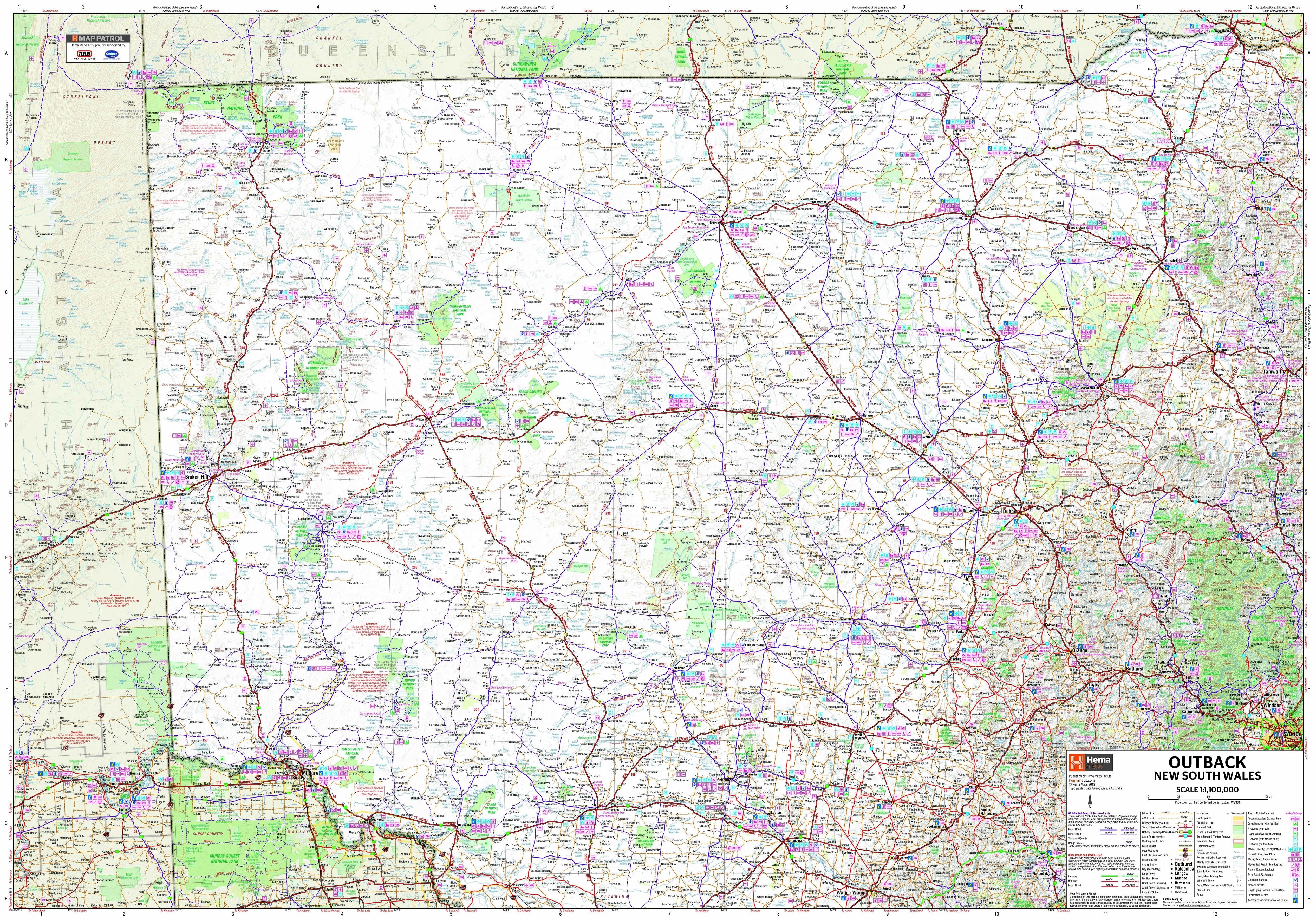 Hema Maps | Outback New South Wales Explorer Map