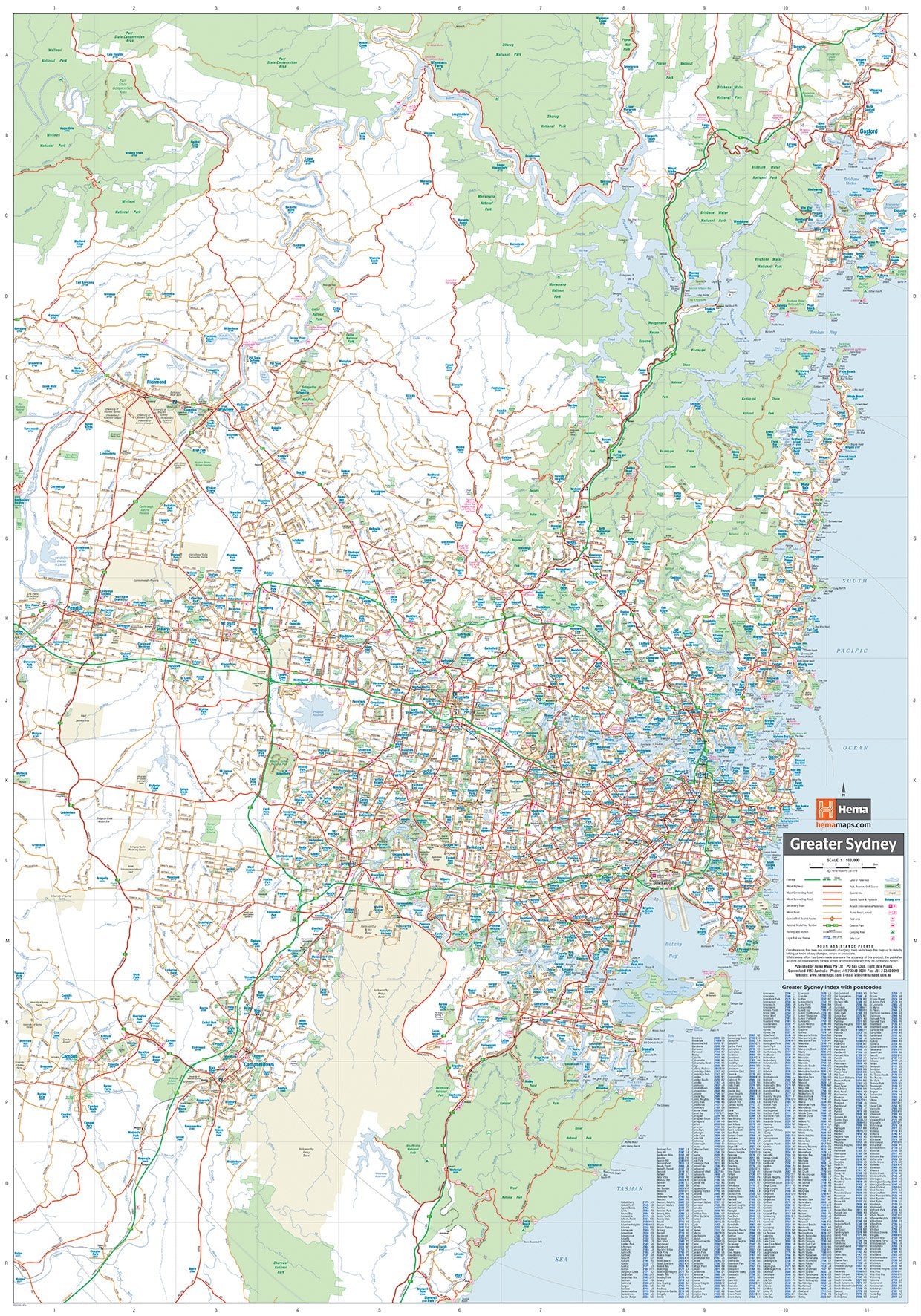 Hema Maps Sydney And Region | Regional Map