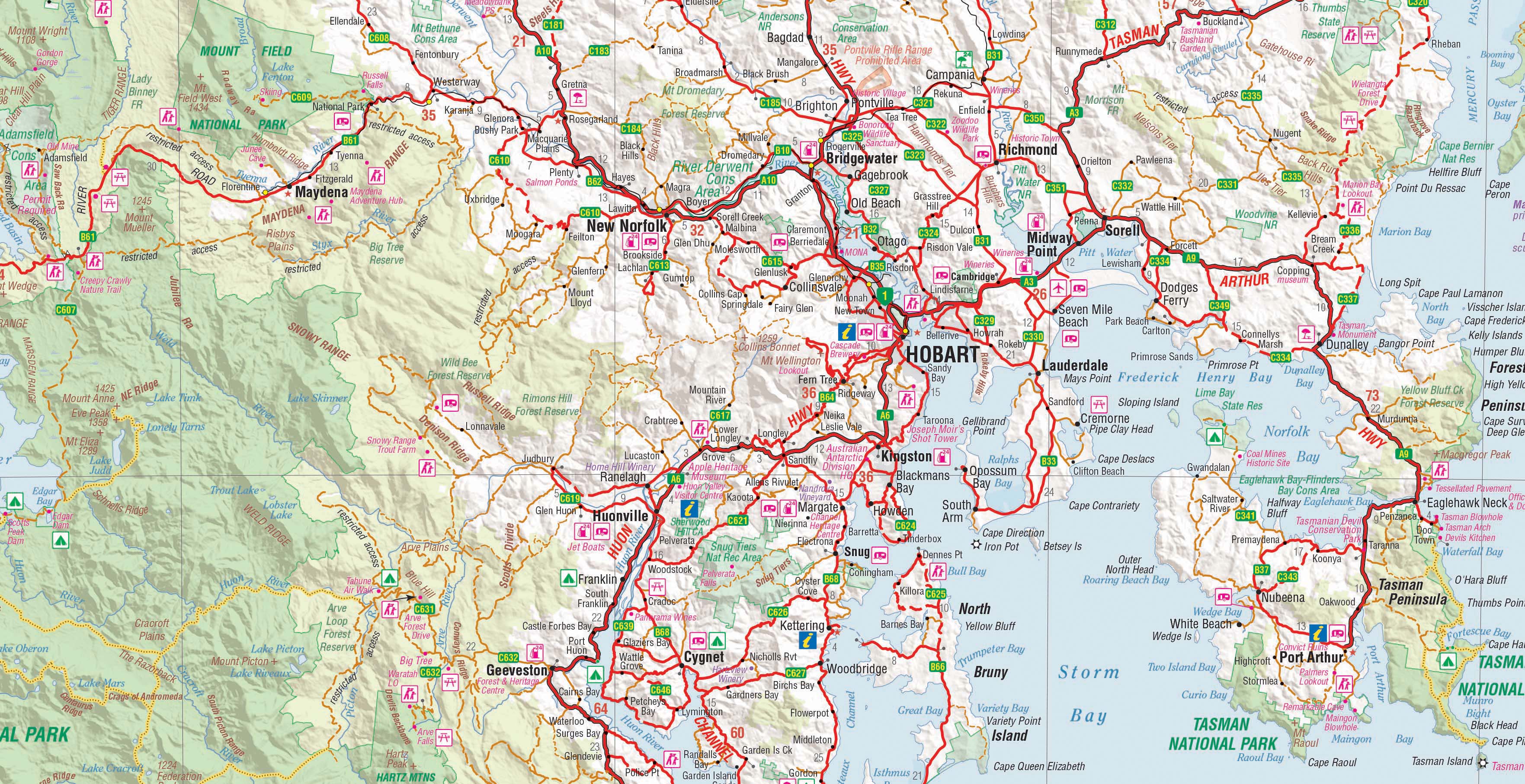 Hema Maps Tasmania | Handy Map