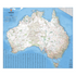 Hema Maps Large Laminated Wall Map of Australia 1000 x 875 in TUBE