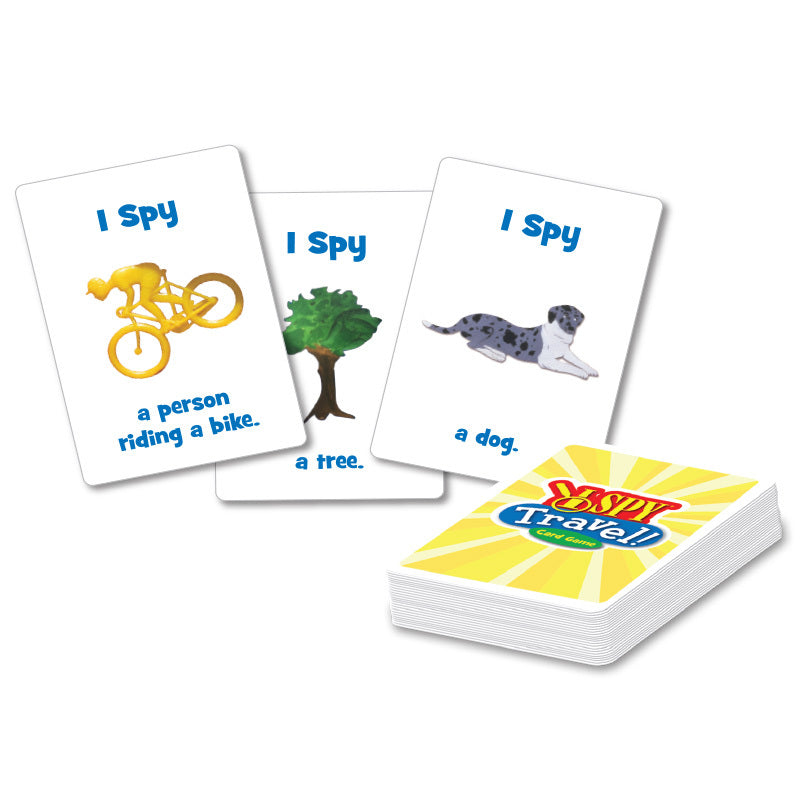 I Spy Travel Card Game in Yellow Tin