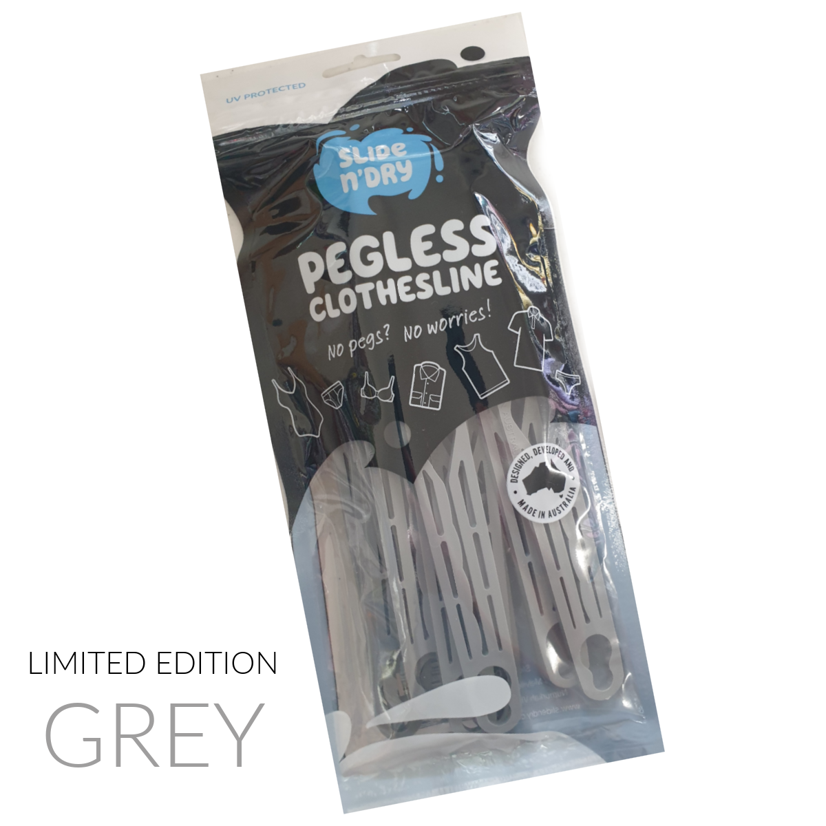 Slide n' Dry Pegless Clothesline| Grey