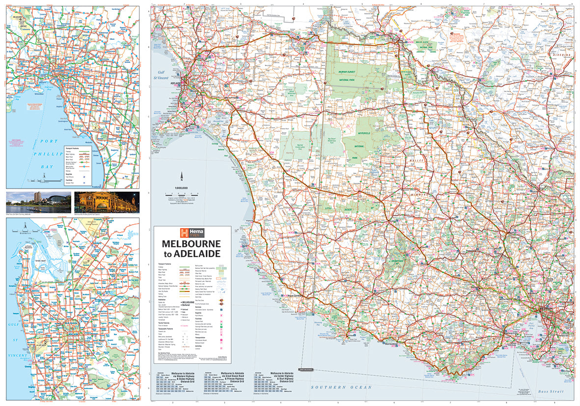 Hema Maps Melbourne to Adelaide | Touring Map