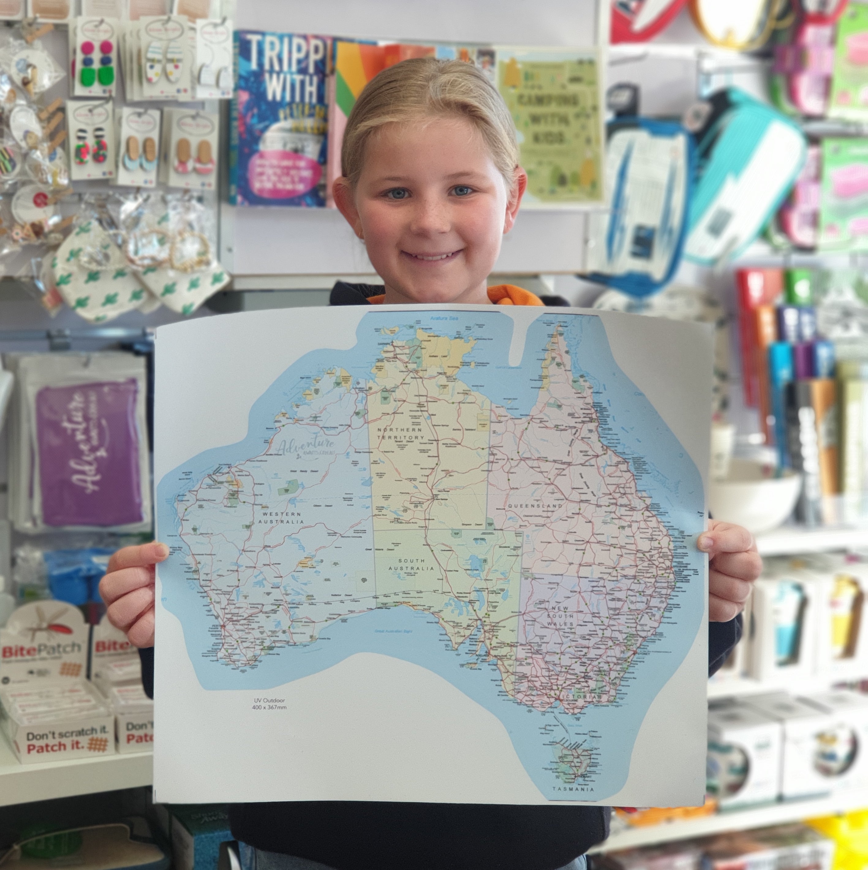 Map of Australia Sticker - UV Outdoors OR Fabric