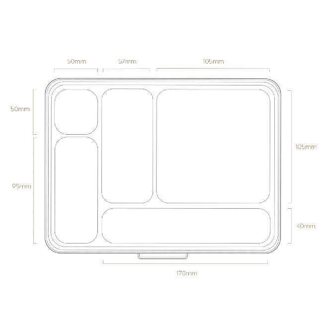 Nestling Stainless Steel ORIGINAL Bento Box | Leakproof