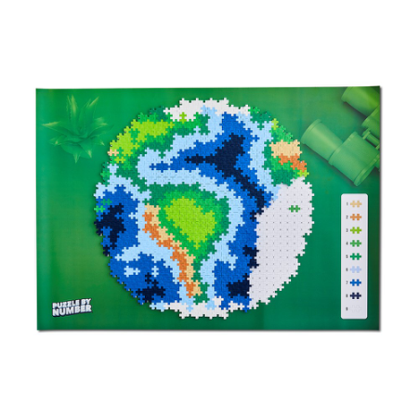 Plus-Plus Puzzle By Number | Earth 800pc