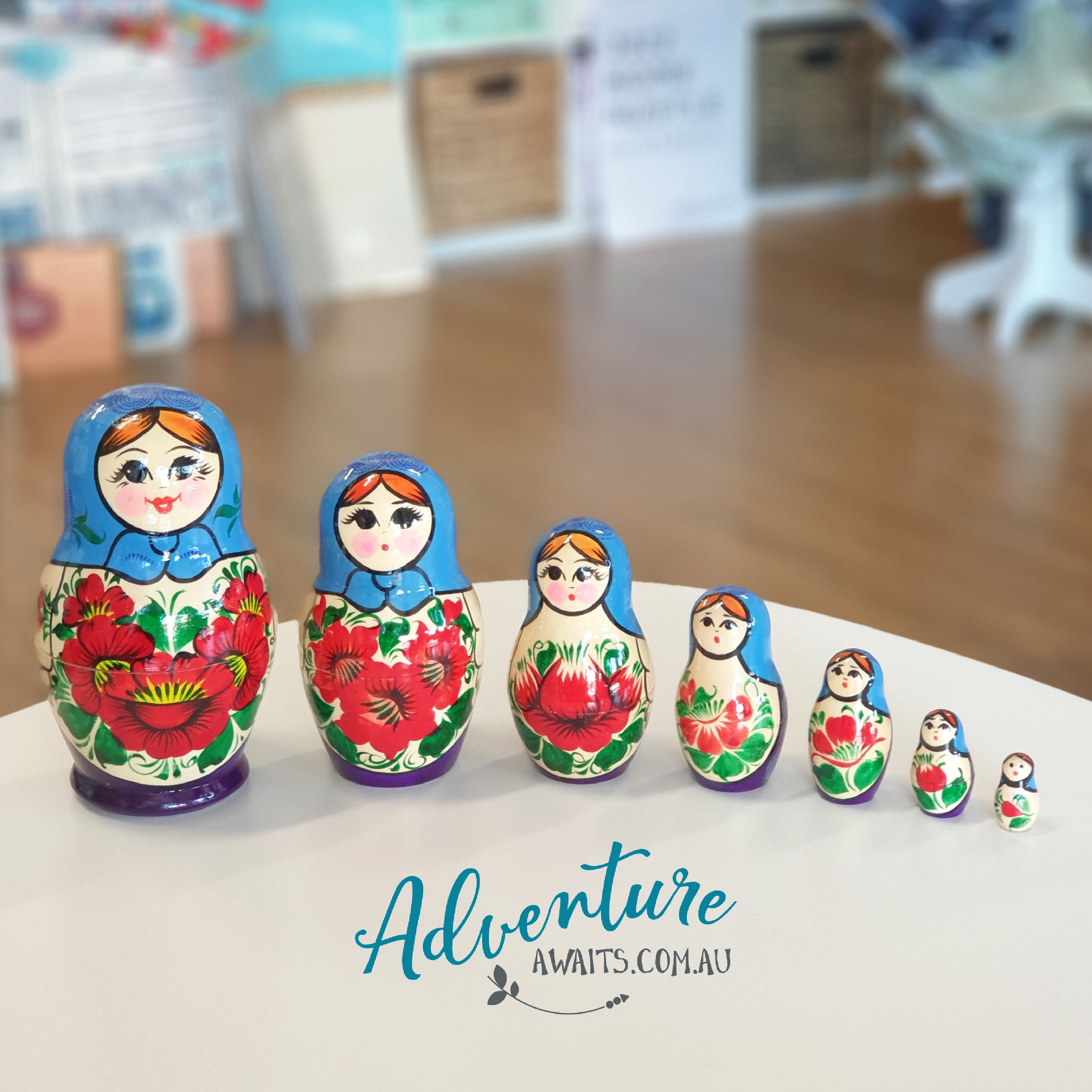 Russian Nesting Dolls | Kirov Blue 7 Set