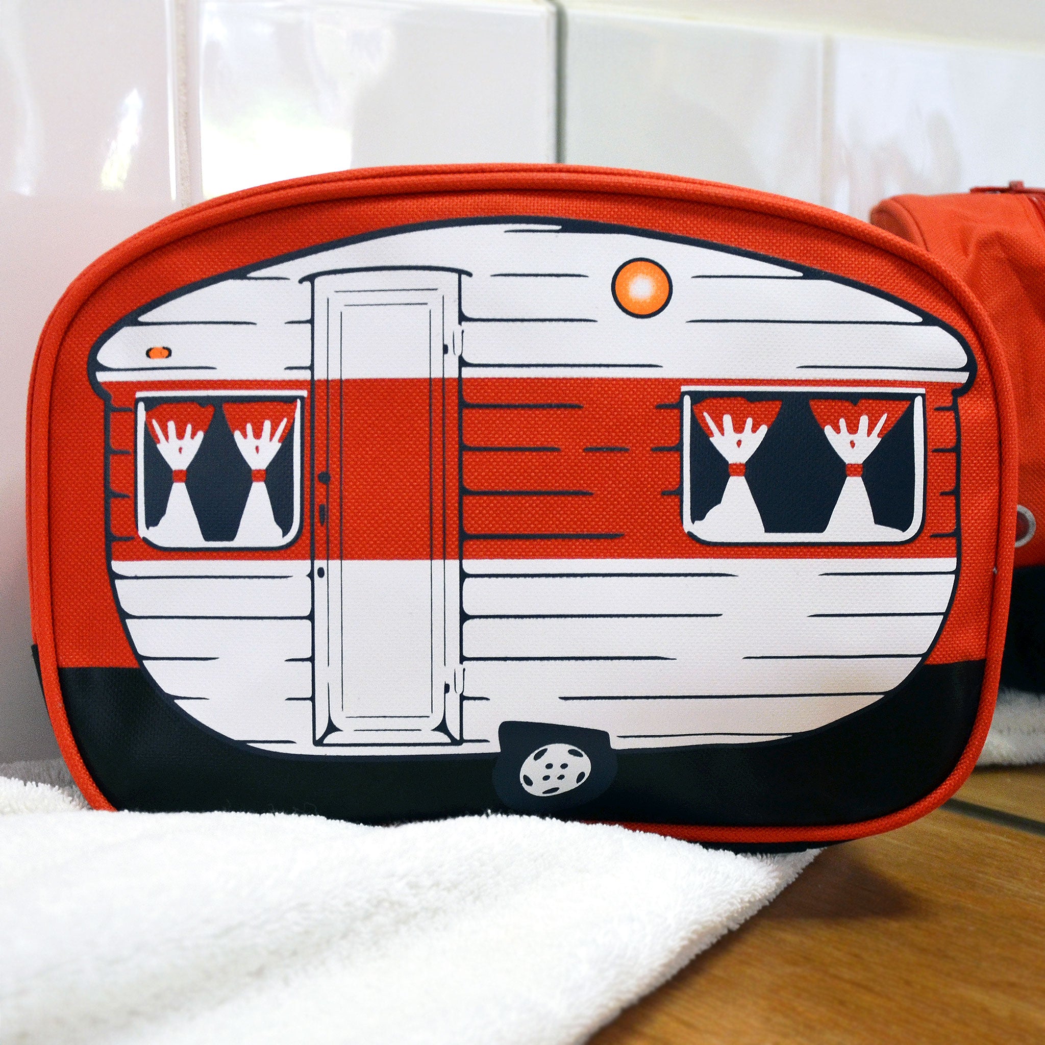 Van Go Toiletry Bag | 'Spring' Mini Red