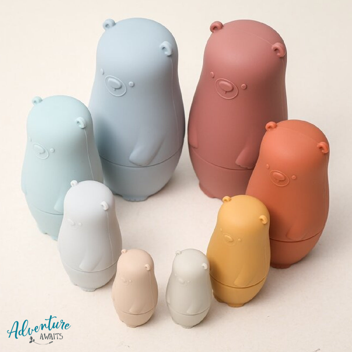 Silicone Bear Nesting Dolls | Food Grade