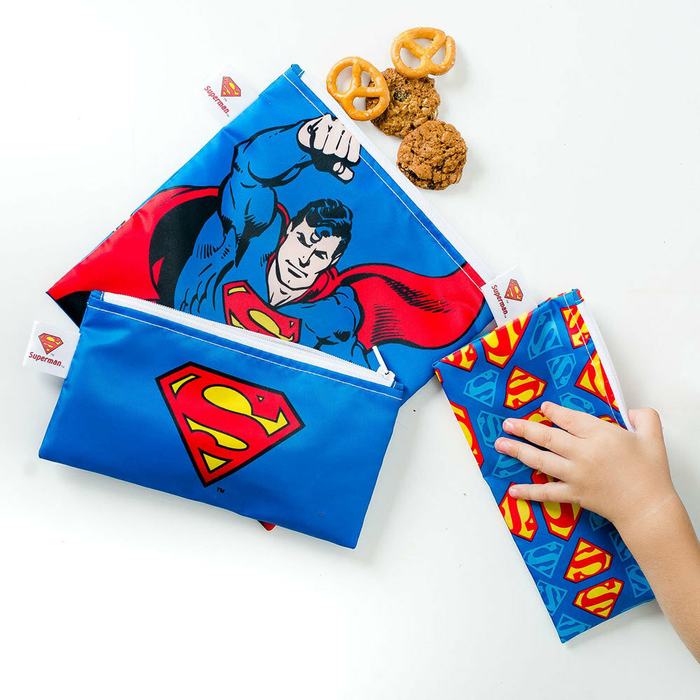 Bumkins Snack Bags 3 Pack | Superman