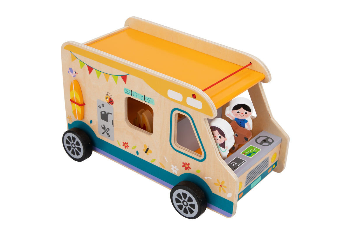 Camping RV Caravan Play Set Travelling Caravanning with Kids Wooden ...