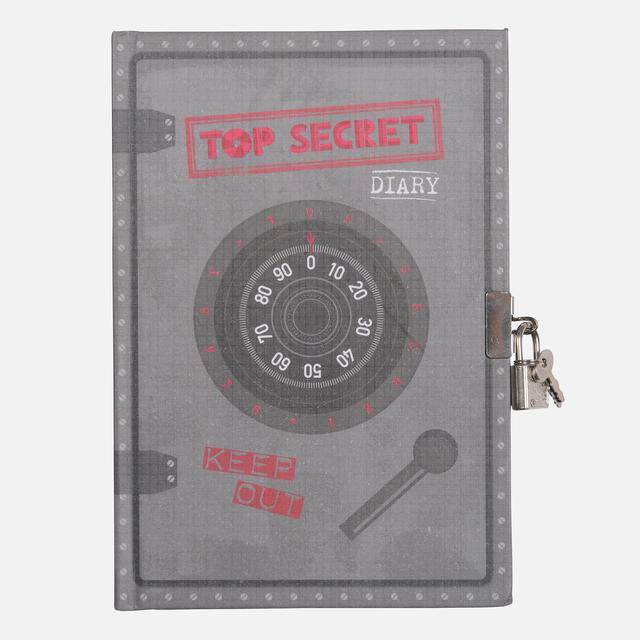 Tiger Tribe Lockable Diary - Top Secret