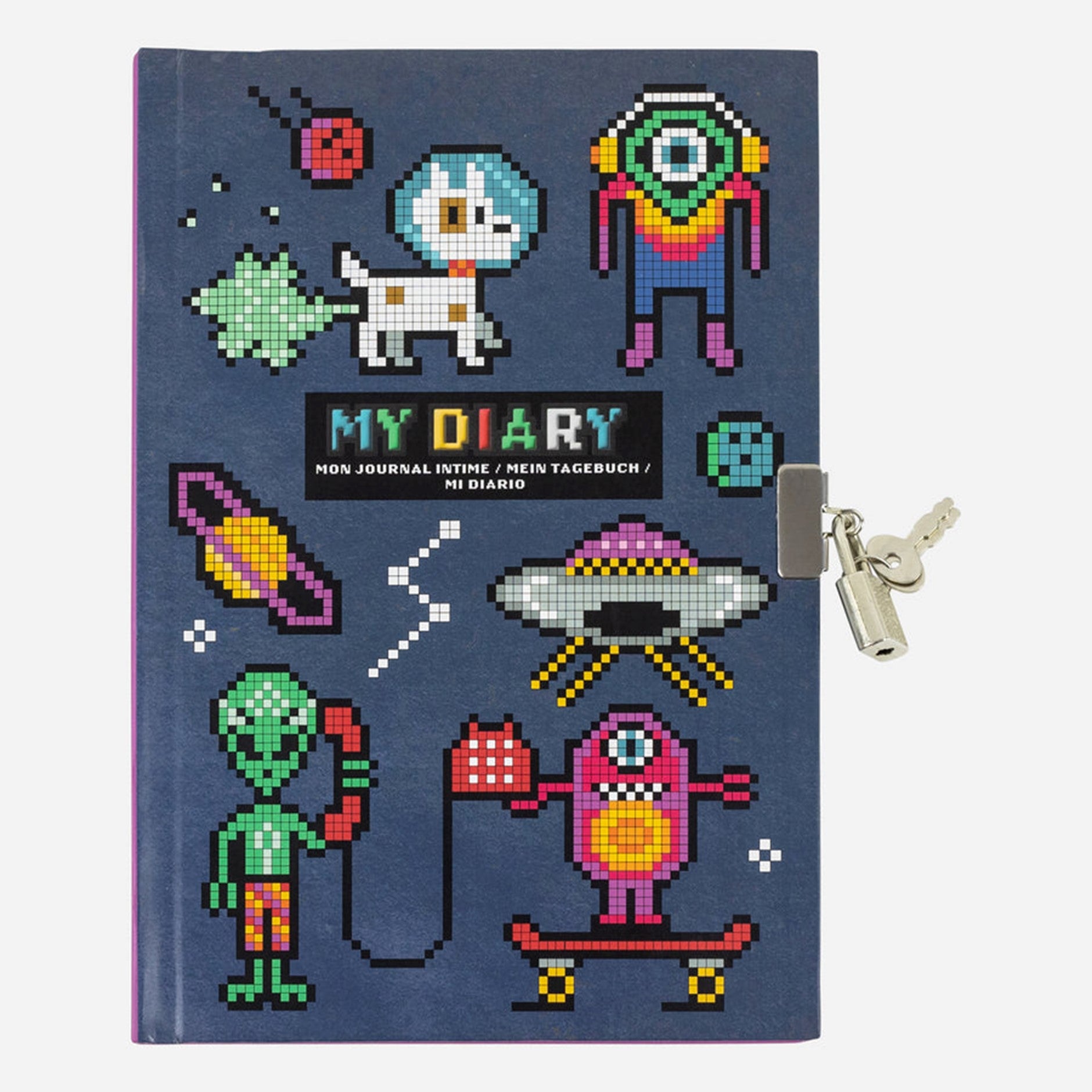 Tiger Tribe Lockable Diary - Pixel Space