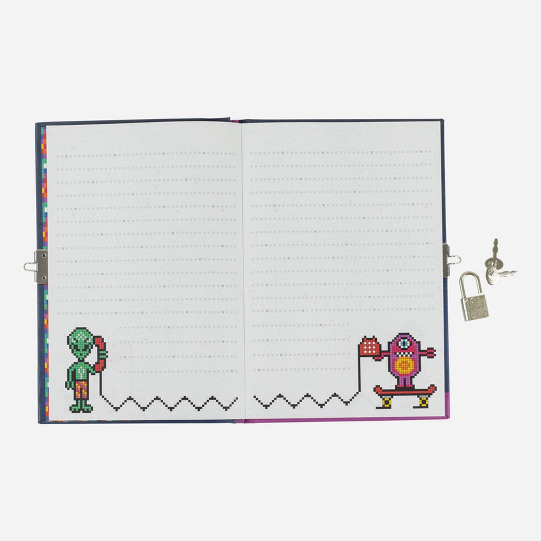 Tiger Tribe Lockable Diary - Pixel Space