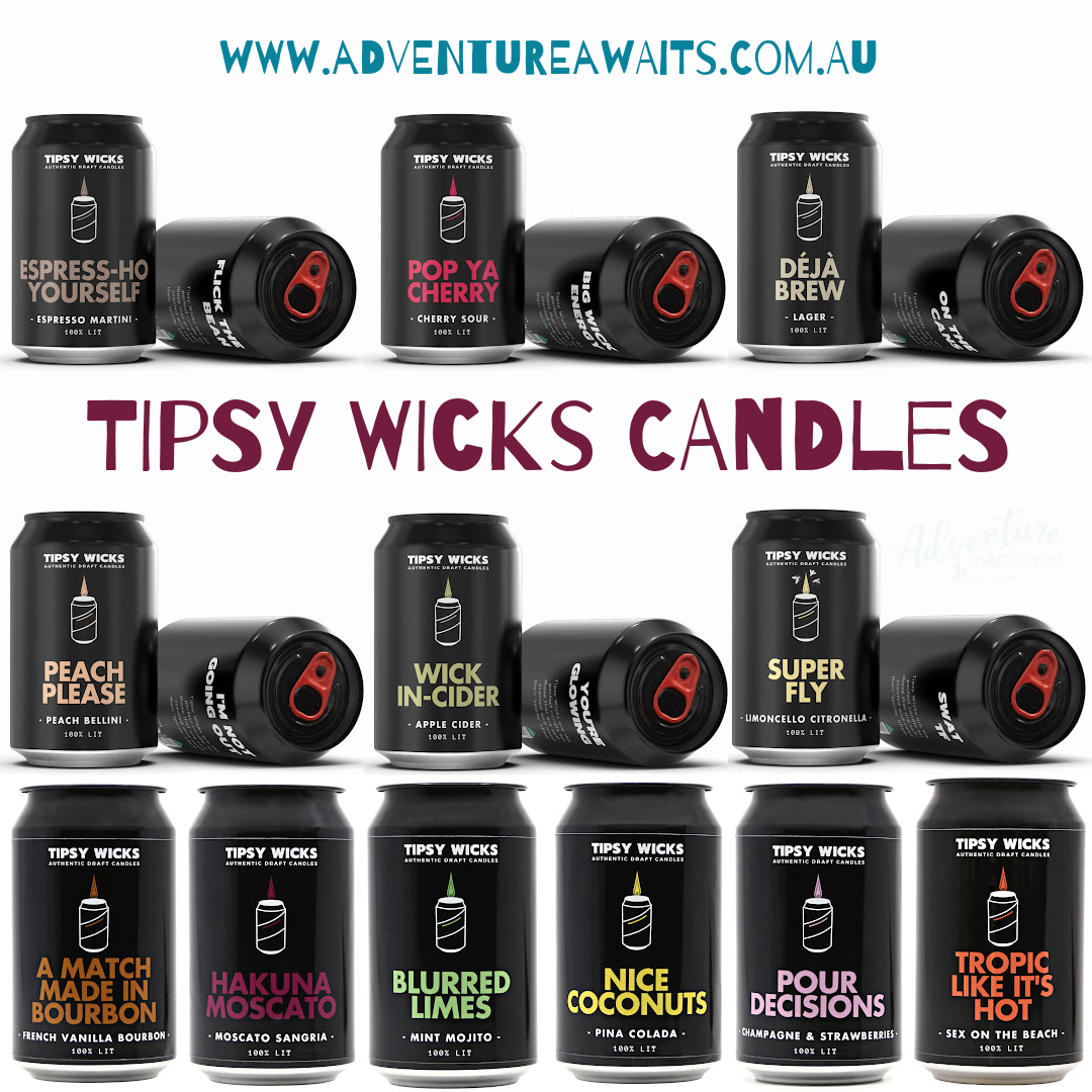 Alcoholder Tipsy Wicks Alcohol Scented Candles