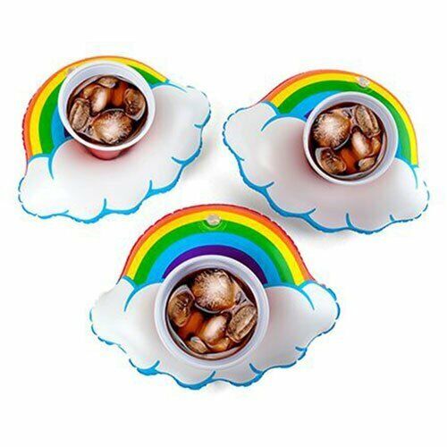 Inflatable Beverage Boat | Rainbow 3 Pk