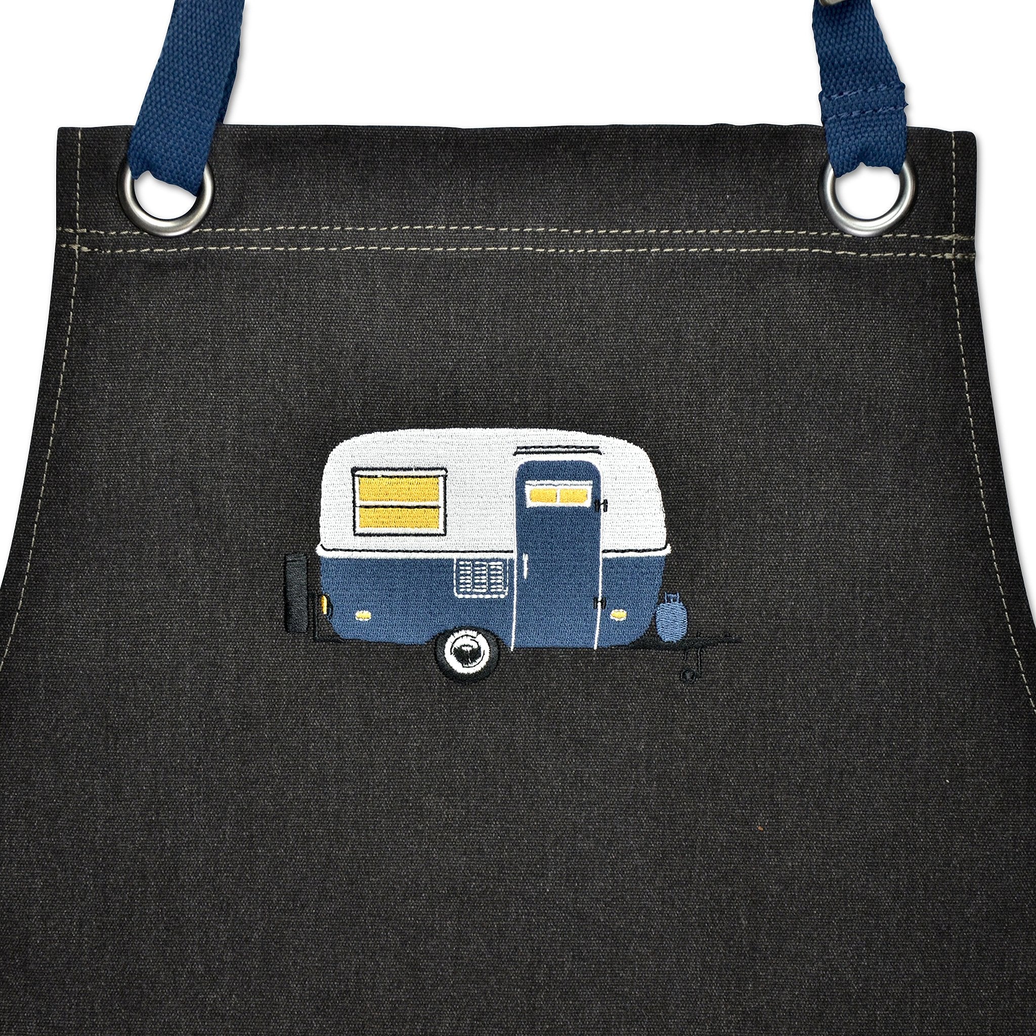 Van Go Embroidered Aprons | Various Caravan Themed Designs & Colours