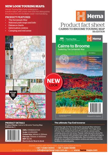 Hema Maps | Cairns To Broome The Savannah Way