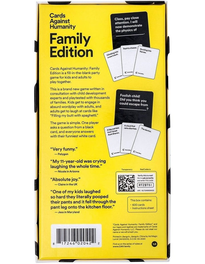 Cards Against Humanity Family Edition