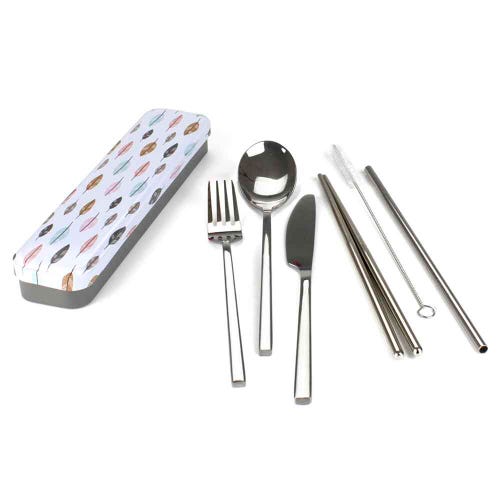 Retro Kitchen Carry Your Cutlery | Leaves