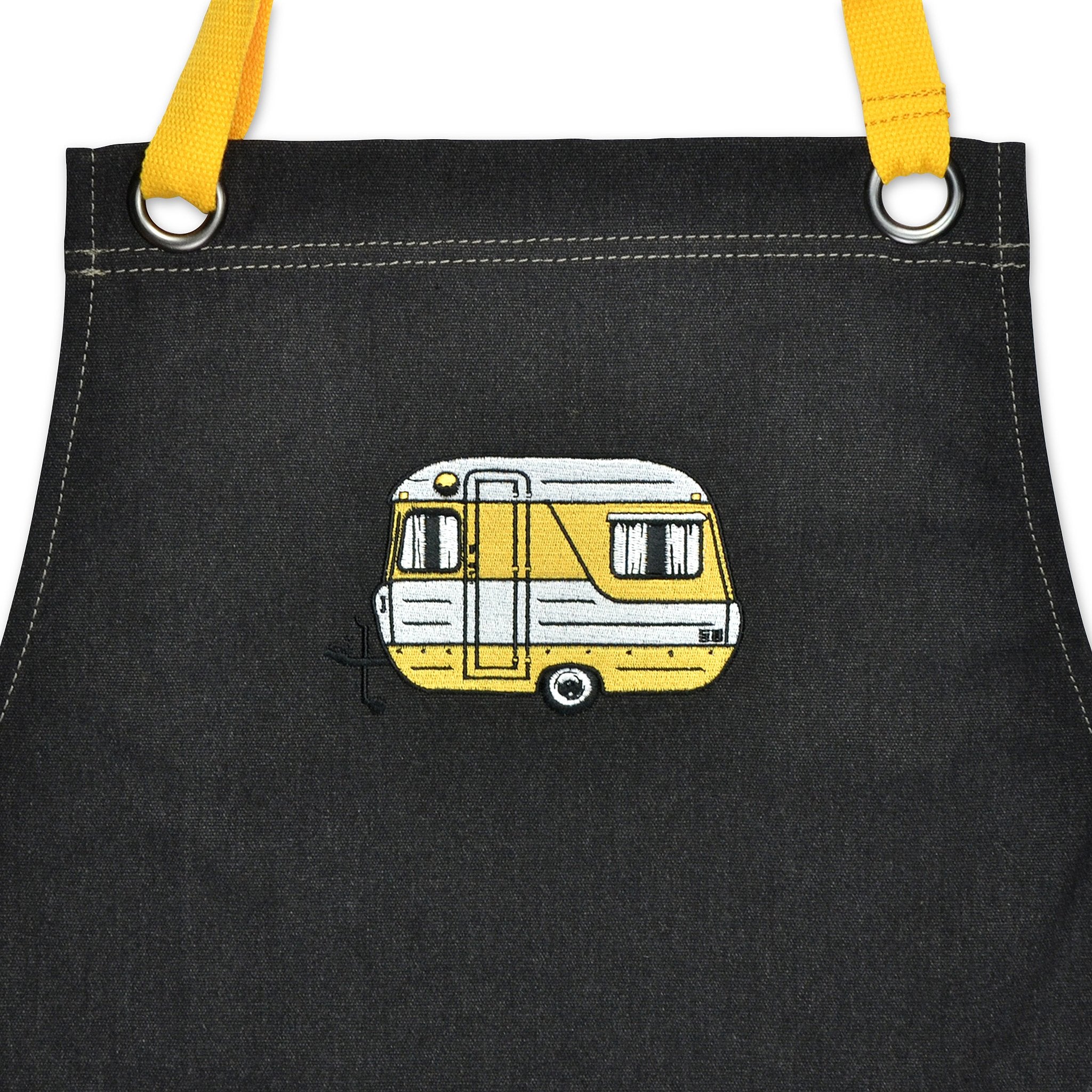 Van Go Embroidered Aprons | Various Caravan Themed Designs & Colours