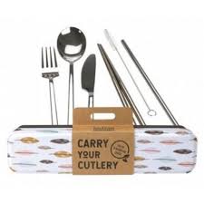 Retro Kitchen Carry Your Cutlery | Leaves