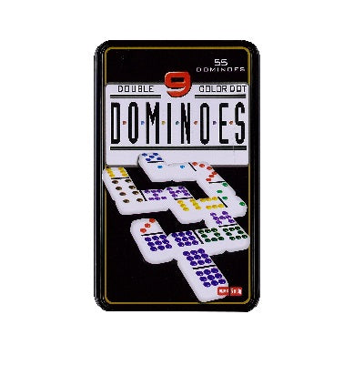 Dominoes D9 in a Tin