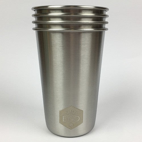 Ever Eco Stainless Steel Drinking Cups - 4 Pack