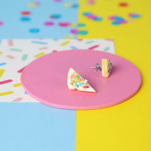 Saturday Lollipop Stud Earrings | Fairy Bread