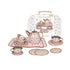 Tin Tea Sets with Carry Case 13 - 15pc