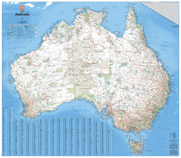 Hema Maps Large Folded Map of Australia | 1000 x 870mm – Adventure Awaits