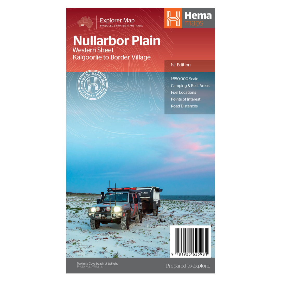 Hema Maps Nullarbor Plain | WESTERN Map | Explorer Map