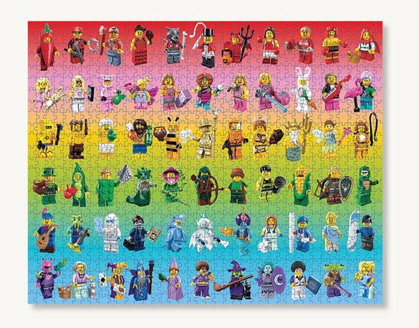 Lego Minifigure RAINBOW Puzzle 1000p