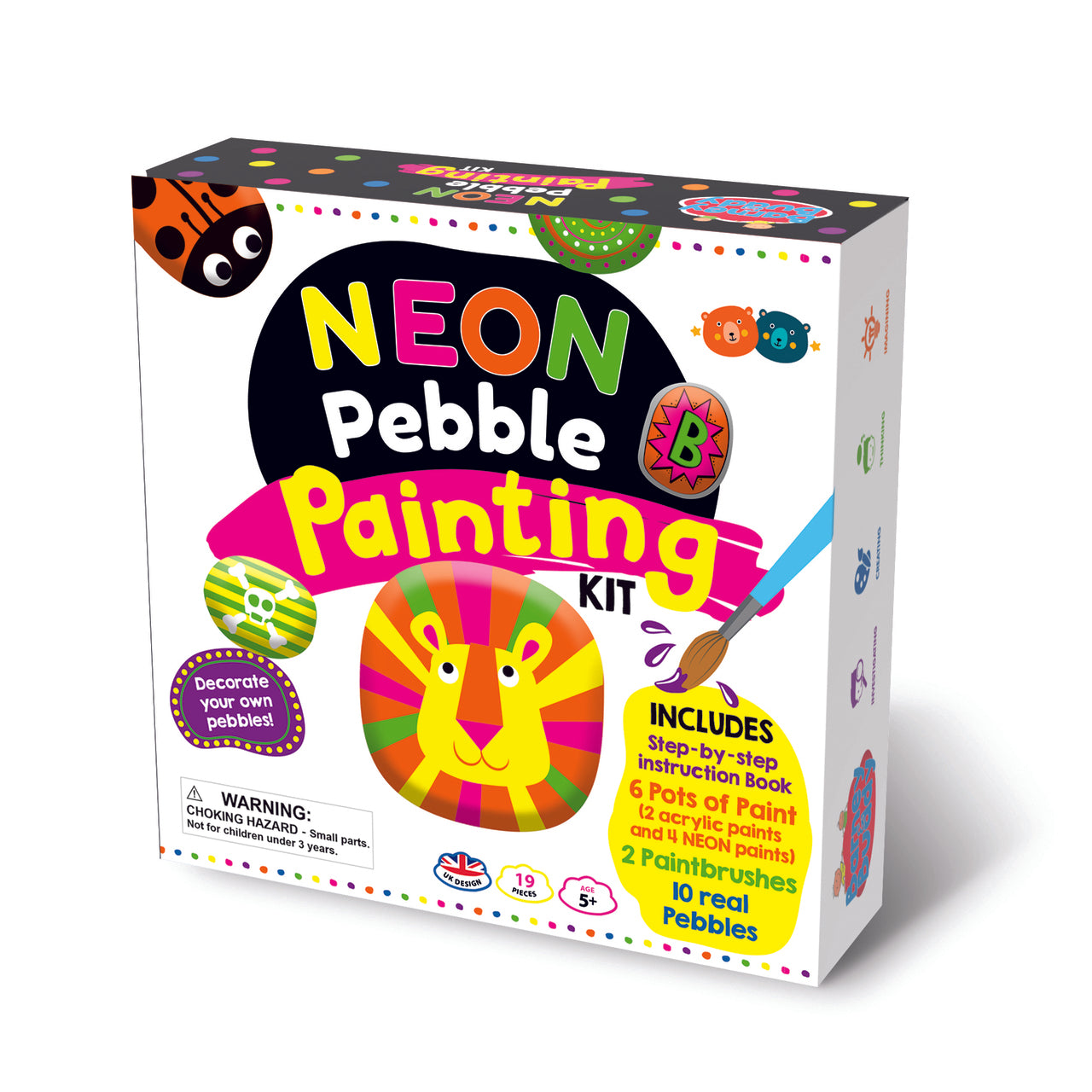 Neon Pebble Painting Kit